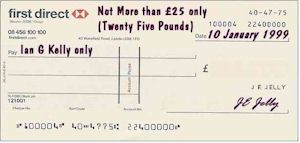 Limited Value Cheque