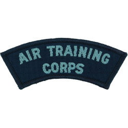 Air Training / Corps (Australian) White On RAAF Blue  Woven Non-British Army shoulder title