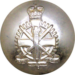 Army Apprentices School  Pre-C.1967 26mm - Gold Colour with Queen Elizabeth's Crown. Anodised Staybrite military uniform button