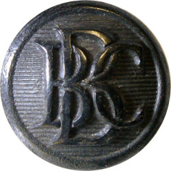 British Broadcasting Corporation Yacht Club 15.5mm - Black  Horn Yacht or Boat Club jacket button