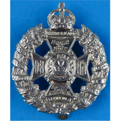 Rifle Brigade - Full Size 1910-1927 Pattern with King's Crown. White Metal Other Ranks' metal cap badge