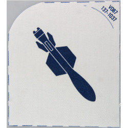 Airborne Missile Aimer (Helicopter Crew) Trade: Blue On White  Printed Naval Branch, rank or miscellaneous insignia