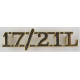 17/21 L (17th/21st Lancers) Pre-1993  Anodised Army Staybrite shoulder title
