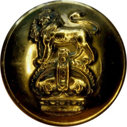 Queen's Own Royal West Kent Regiment 25.5mm with King's Crown. Brass Military uniform button