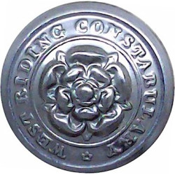 West Riding Of Yorkshire Constabulary 19.5mm - Pre-1968  Chrome-plated Police or Prisons uniform button