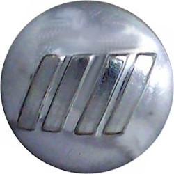 British Airports Authority Fire Brigade 17mm - 1966-1974  Chrome-plated Fire Service uniform button